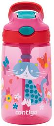 Бутылка детская Contigo, 420 мл, розовый с серым котом (2116113)