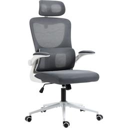 Офісне крісло GT Racer X-5728, біло-сіре (X-5728 White/Gray)