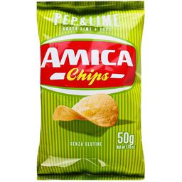 Чипсы Amica картофельные со вкусом перца и лайма 50 г (917353)