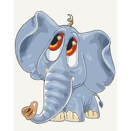 Картина за номерами ArtCraft Слоненя 40x50 см (15572-AC)