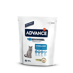 Сухий корм для стерилізованих кішок Advance Cat Sterilized, з індичкою, 400 г