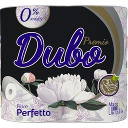 Туалетная бумага Диво Premio Fiore Perfetto, трехслойная, 4 рулона