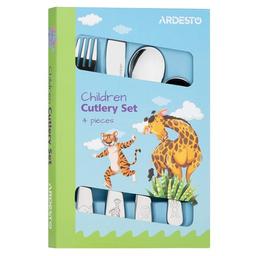Набор детских столовых приборов Ardesto Animals 4 прибора (AR0704AS)