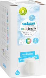 Рідкий органічний засіб для прання кольорових тканин Sodasan Color Sensitive, 5 л