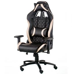 Геймерське крісло Special4you ExtremeRace 3 чорний з кремовим (E5654)