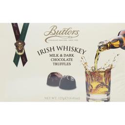 Цукерки Butlers Irish Whiskey трюфелі з молочного та чорного шоколаду 125 г