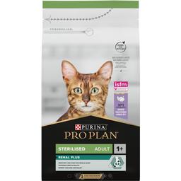Сухой корм для стерилизованных кошек Purina Pro Plan Sterilised Adult 1+ Renal Plus с индейкой 1.5 кг (12369074)