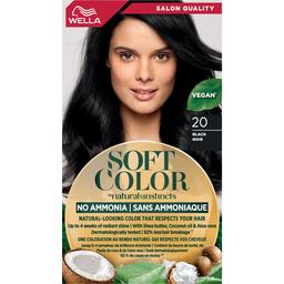 Краска для волос Wella Soft Color тон 20 Черный (3614228865883)