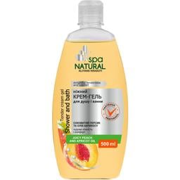 Крем-гель для душа и ванны Natural Spa Спелый персик и масло абрикоса, 500 мл
