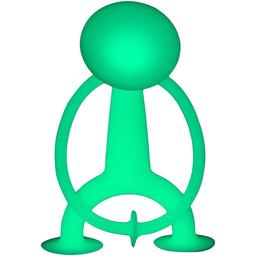 Игрушка-антистресс Moluk Уги взрослый Glow, 13 см, флуоресцентная, зеленая (43110)