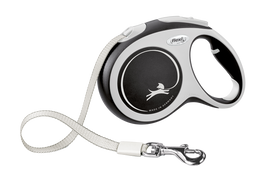 Поводок-рулетка Flexi New Comfort L, для собак до 60 кг, лента 5 м, черный (CF30T5.251.S.20)