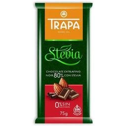 Шоколад чорний Trapa Stevia, 75 г