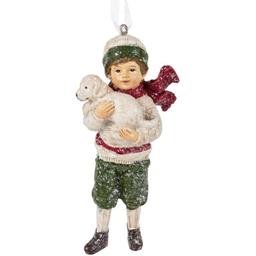 Фигурка декоративная на елку Lefard Мальчик с щенком, 10.5 см (192-206-2)