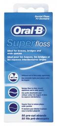 Зубная нить Oral-b Super Floss, 50 м