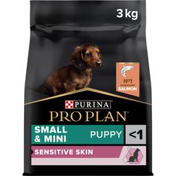 Сухой корм для щенков мелких пород с чувствительной кожей Purina Pro Plan Puppy Small&Mini, с лососем, 3 кг