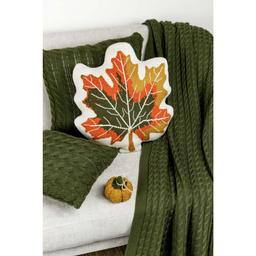 Декоративное текстильное изделие Прованс Подушка-лист, 40 см (30786)