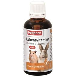 Мультивітамінна добавка Beaphar Lebensvitamine для гризунів та кроликів, 50 мл (13173)