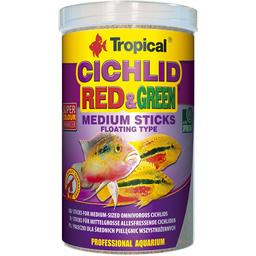 Корм для рыб Tropical Cichlid Red Green Medium Sticks, палочки, 360 г