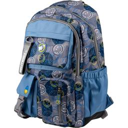 Рюкзак Yes TS-43 Smiley World, серый с голубым (559540)
