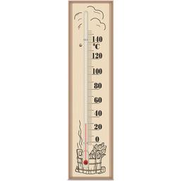Термометр для сауни та лазні Склоприлад Сауна, бежевий (300109)