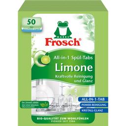 Таблетки для миття посуду в посудомийних машинах Frosch Лимон, 50 шт.