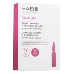 Ампулы-концентрат Babe Laboratorios Bicalm + Babe с антикуперозным действием и для снятия раздражения на коже, 2 x 2 мл (8436571630384)