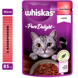 Влажный корм для котов Whiskas AMMP, с говядиной желе, 85 г