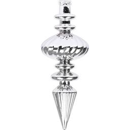 Новогодняя игрушка Novogod'ko Сосулька 30 cм глянцевая серебряная (974097)