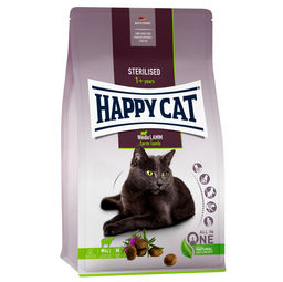 Сухой корм для взрослых стерилизованных кошек Happy Cat Sterilised Weide Lamm, со вкусом ягненка, 1,3 кг (70584)