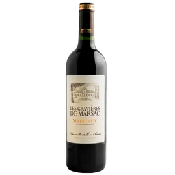 Вино Chateau Les Gravieres de Marsac Margaux, красное, сухое, 13,5%, 0,75 л (1313650)