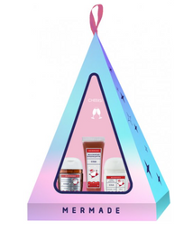 Новорічний подарунковий набір Mermade Cola: Антисептик для рук, 29 мл, Крем для рук з ланоліном, 29 мл, Зволожуючий бальзам для губ, 10 мл (01MRM6328)