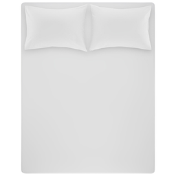 Простыня с наволочками Penelope Lia, 300х280+70х50 (2) см, сатин-king, белая (svt-2000022312707)