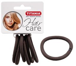 Набір еластичних резинок для волосся Titania, 6 шт., 5 см, сірий (7814)