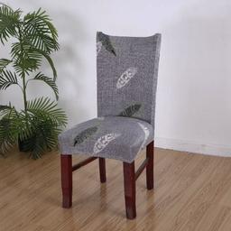 Чохол на стілець Stenson R89955 натяжний сірий (26012)