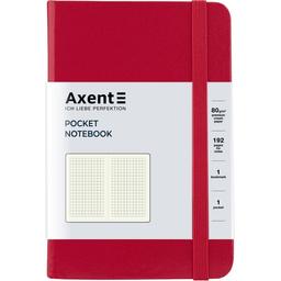 Книга записна Axent Partner A6- в клітинку 96 аркушів червона (8301-03-A)