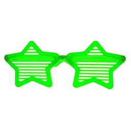 Окуляри карнавальні Offtop Зірки, зелений (870182)