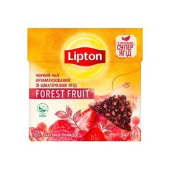 Чорний чай Lipton з кусочками лісних ягід Forest Fruit , 20шт.