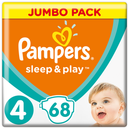 Подгузники Pampers Sleep&Play 4 (9-14 кг), 68 шт.