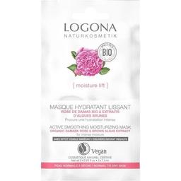 Био-Маска для лица Logona роза, активное разглаживание и увлажнение для сухой кожи, 15 мл