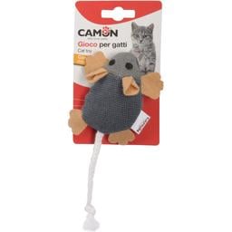 Іграшка для котів Camon Джинсова мишка, з ароматом котячої м'яти, 7,5 см, в асортименті