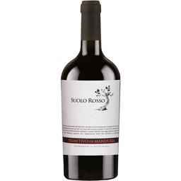 Вино Suolo Rosso Primitivo Di Manduria DOP, червоне, сухе, 0,75 л