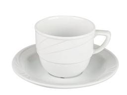 Чашка з блюдцем Lefard Didim, 250 мл, білий (39-093)