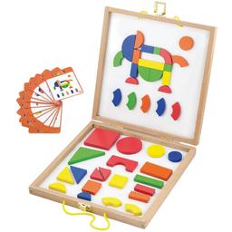Набір магнітних блоків Viga Toys Форми та кольори, 42 елементи (59687)