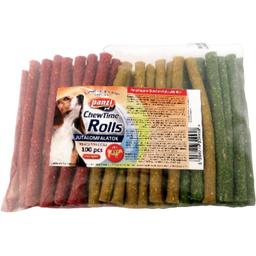 Ласощі для собак Panzi Палички кольорові, мікс з яловичиною, 100 шт., 1,1 кг