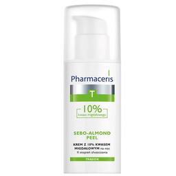 Нічний крем-пілінг для обличчя Pharmaceris T Sebo- Almond Peel з 10% мигдальною кислотою Вугрова шкіра, II степінь відлущування, 50 мл (E1428)