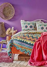 Набор постельного белья с покрывалом Karaca Home Mishka fusya 2020-1, евро, фуксия, 7 предметов (svt-2000022231312)