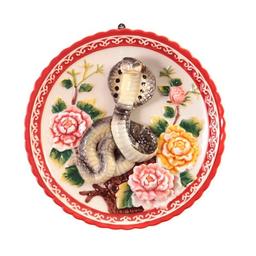 Декоративна тарілка Lefard Змія у квітах, 21 см (59-464)