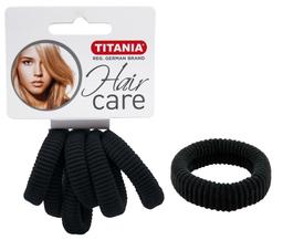 Набор резинок для волос Titania, 6 шт., черный (7871)