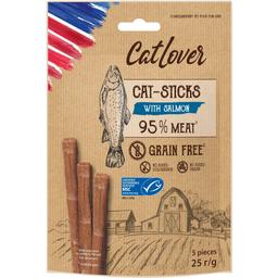 Ласощі для котів CatLover Sticks salmon MSC, з лососем 25 г (5 паличок по 5 г)