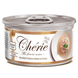 Вологий корм для котів Cherie Signature Gravy Chiken, з м'яса курки в соусі, 80 г (CHS14303)